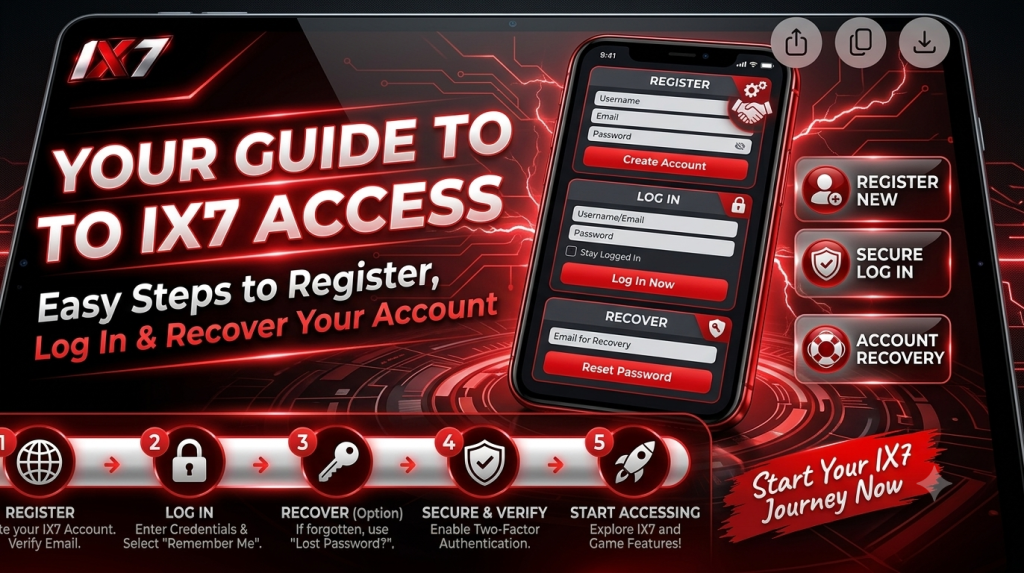 IX7 App Registration, Login, and Account Recovery Guide