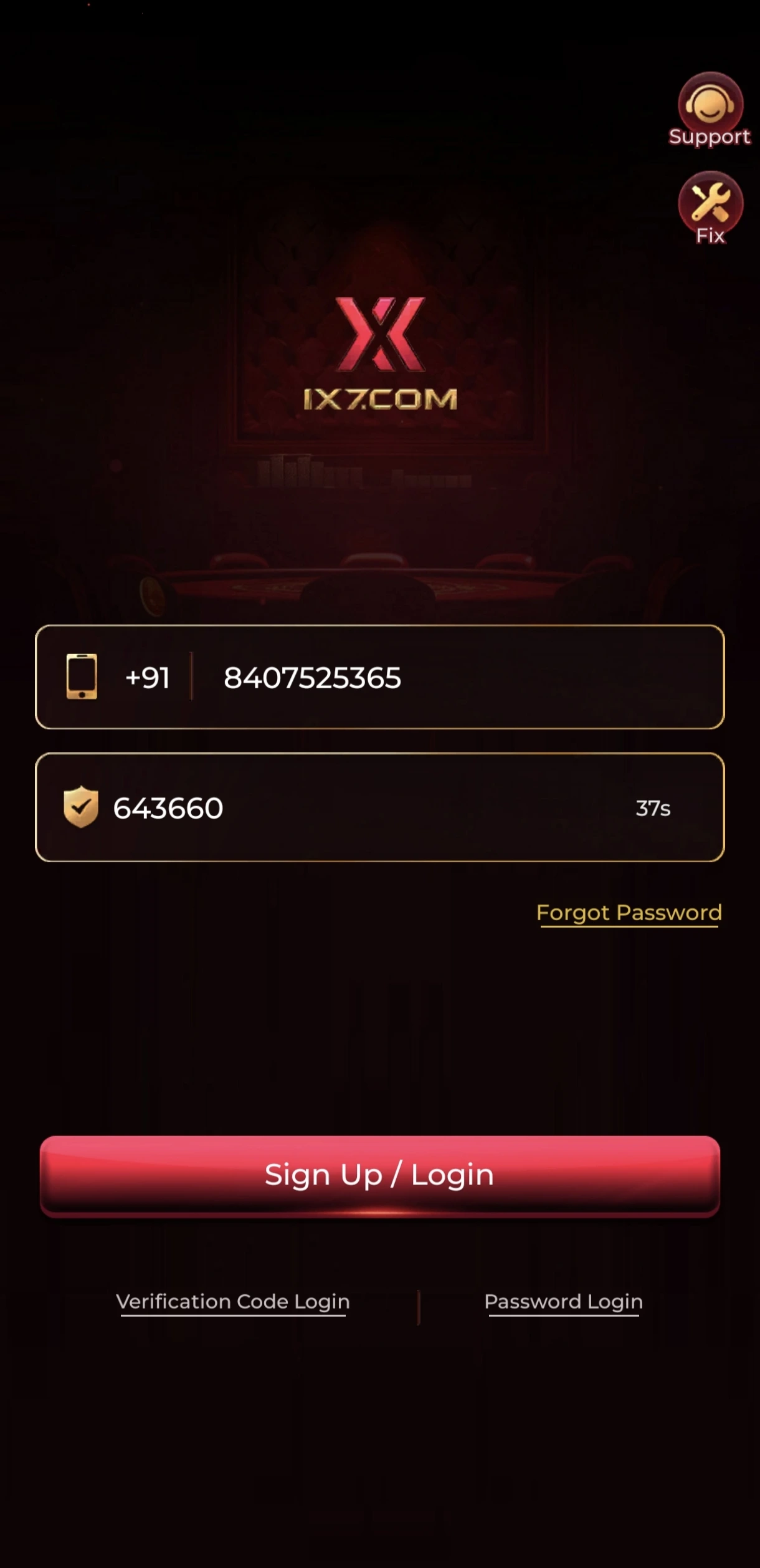 ix7 game Regestier